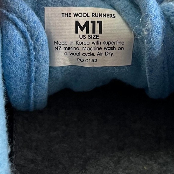 Allbirds The Wool Runners Men’s Light Blue Low Top Running Sneaker Shoe Size 11M - Picture 11 of 12